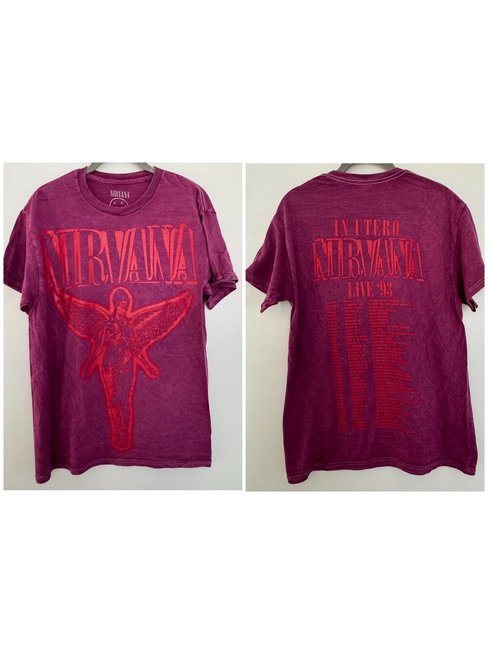 Nirvana In Utero Live 93' Concert/Band Tee